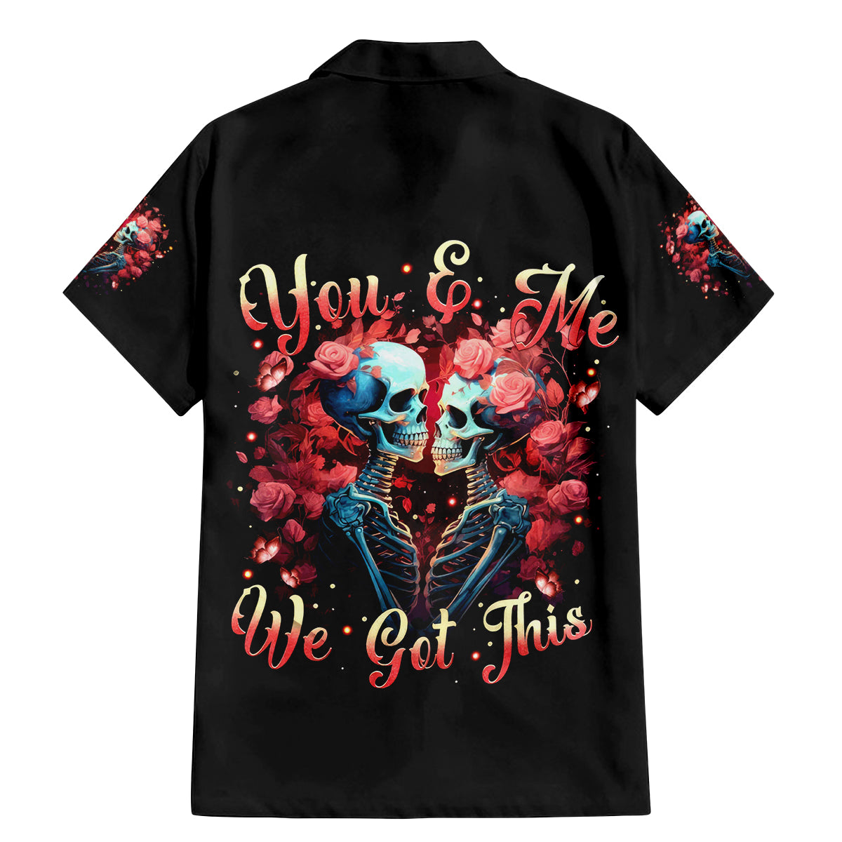 Couple Skull Family Matching Mermaid Dress and Hawaiian Shirt You & Me We Got This - Wonder Print Shop
