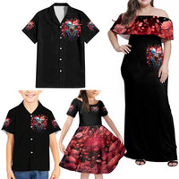 Couple Skull Family Matching Off Shoulder Maxi Dress and Hawaiian Shirt You & Me We Got This - Wonder Print Shop