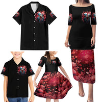 Couple Skull Family Matching Puletasi Dress and Hawaiian Shirt You & Me We Got This - Wonder Print Shop