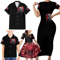 Couple Skull Family Matching Short Sleeve Bodycon Dress and Hawaiian Shirt You & Me We Got This - Wonder Print Shop