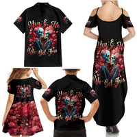 Couple Skull Family Matching Summer Maxi Dress and Hawaiian Shirt You & Me We Got This - Wonder Print Shop