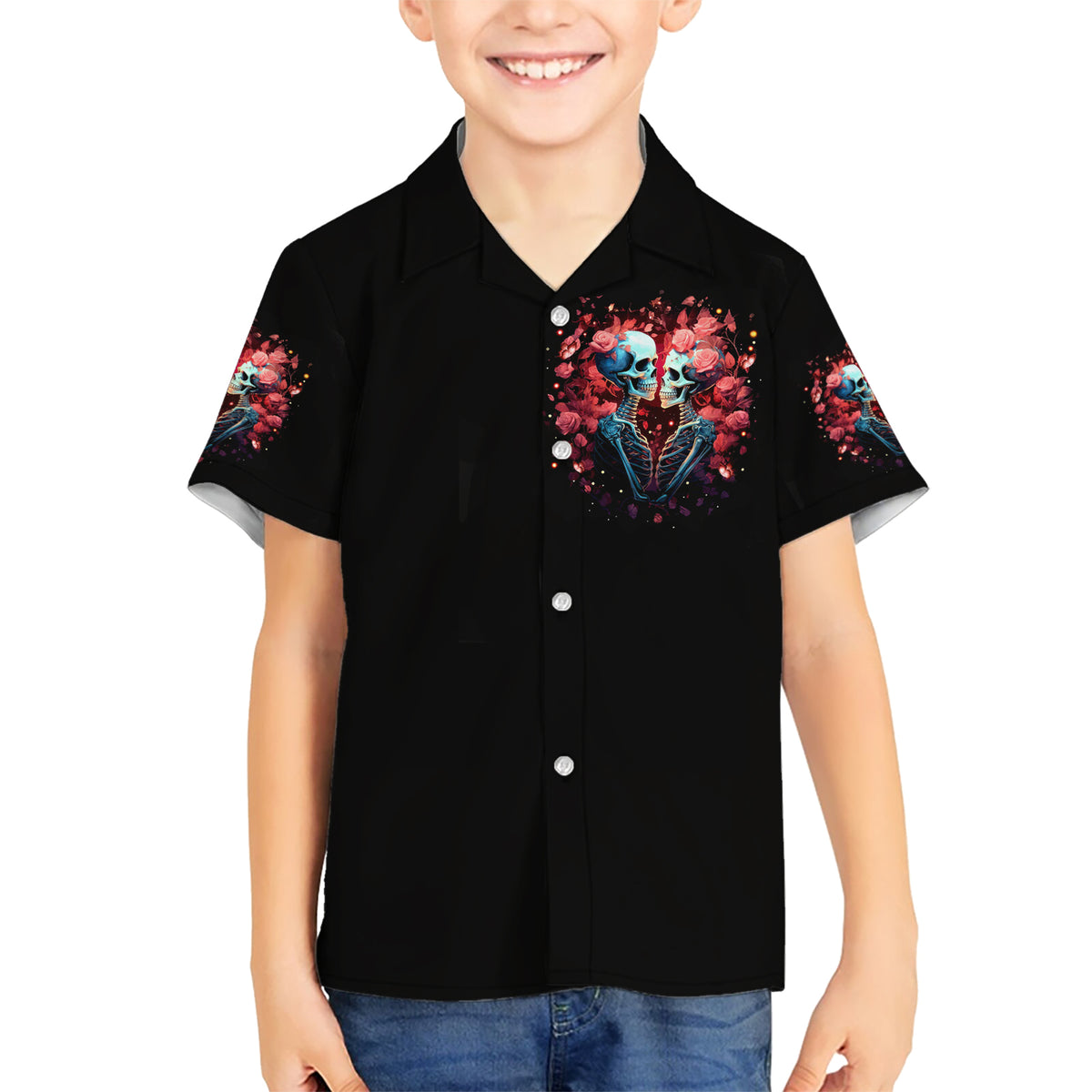 Couple Skull Kid Hawaiian Shirt You & Me We Got This - Wonder Print Shop