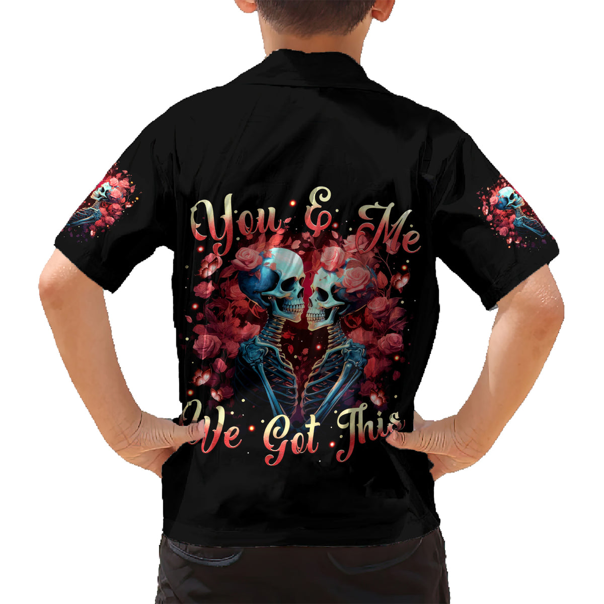 Couple Skull Kid Hawaiian Shirt You & Me We Got This - Wonder Print Shop