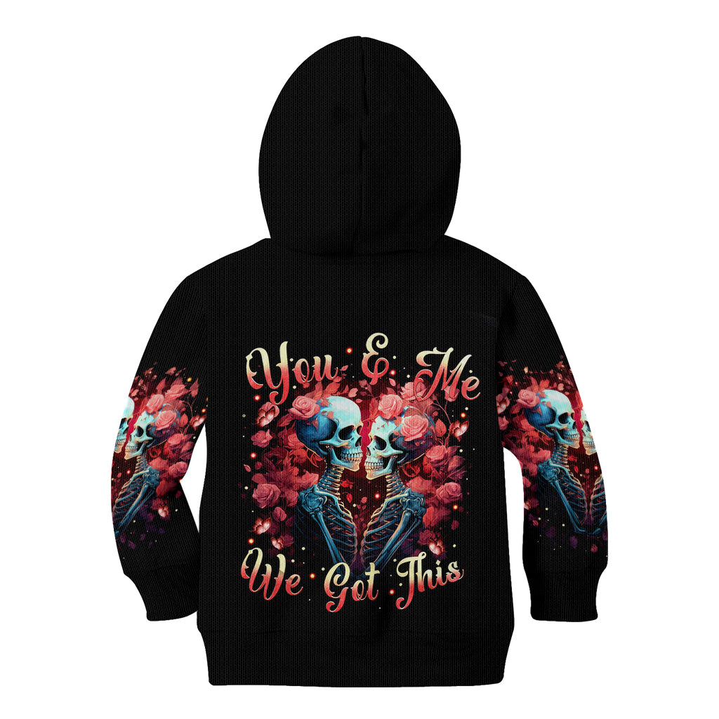 Couple Skull Kid Hoodie You & Me We Got This - Wonder Print Shop