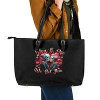 Couple Skull Leather Tote Bag You & Me We Got This - Wonder Print Shop