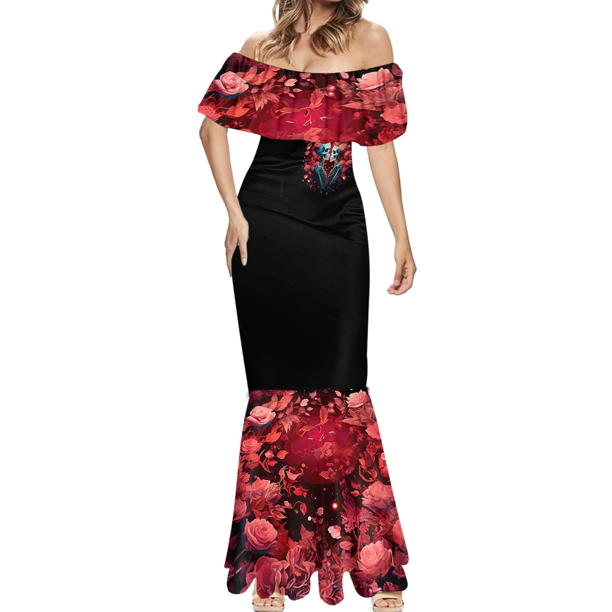 Couple Skull Mermaid Dress You & Me We Got This - Wonder Print Shop