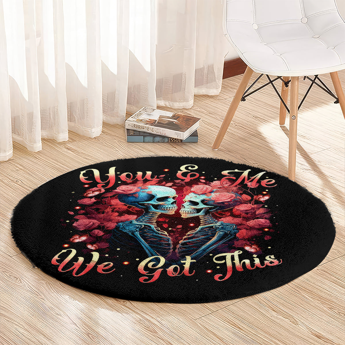 couple-skull-round-carpet-you-me-we-got-this