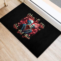 Couple Skull Rubber Doormat You & Me We Got This - Wonder Print Shop