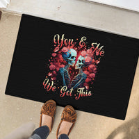 Couple Skull Rubber Doormat You & Me We Got This - Wonder Print Shop