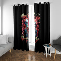 Couple Skull Window Curtain You & Me We Got This - Wonder Print Shop