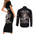 Girl Skull Couples Matching Short Sleeve Bodycon Dress and Long Sleeve Button Shirts Don't Try To Figured Me Out I Special Kind - Wonder Print Shop