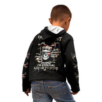 Girl Skull Kid Hoodie Don't Try To Figured Me Out I Special Kind - Wonder Print Shop