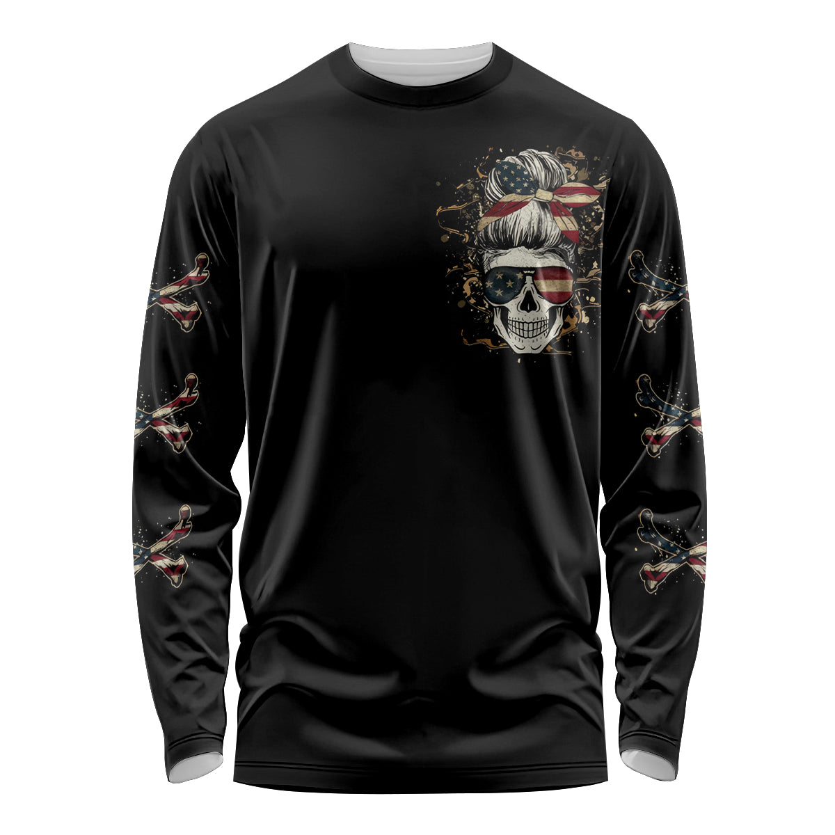 Girl Skull Long Sleeve Shirt Don't Try To Figured Me Out I Special Kind - Wonder Print Shop