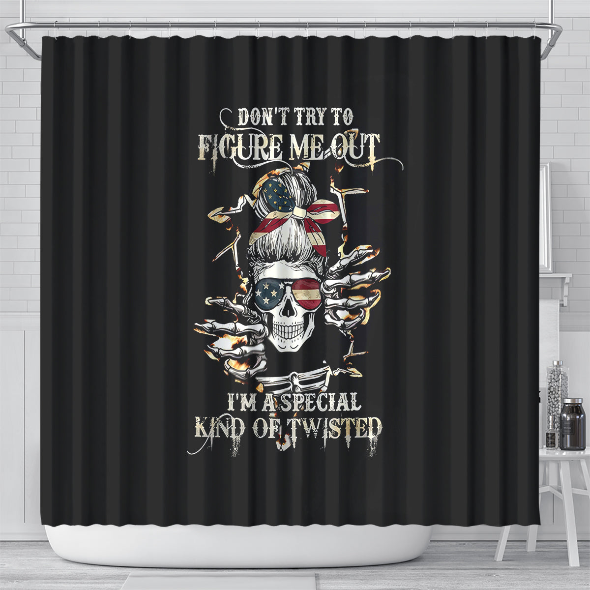 girl-skull-shower-curtain-dont-try-to-figured-me-out-i-special-kind