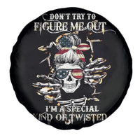 Girl Skull Spare Tire Cover Don't Try To Figured Me Out I Special Kind - Wonder Print Shop