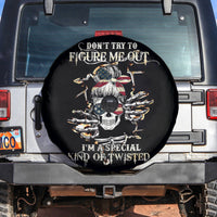 Girl Skull Spare Tire Cover Don't Try To Figured Me Out I Special Kind - Wonder Print Shop