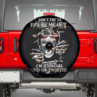 Girl Skull Spare Tire Cover Don't Try To Figured Me Out I Special Kind - Wonder Print Shop