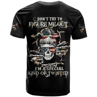 American Skull T Shirt I Talk I Smile But Be Carefull When I Silent - Wonder Print Shop