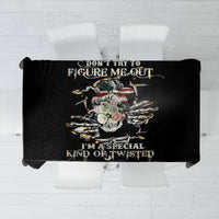 Girl Skull Tablecloth Don't Try To Figured Me Out I Special Kind - Wonder Print Shop
