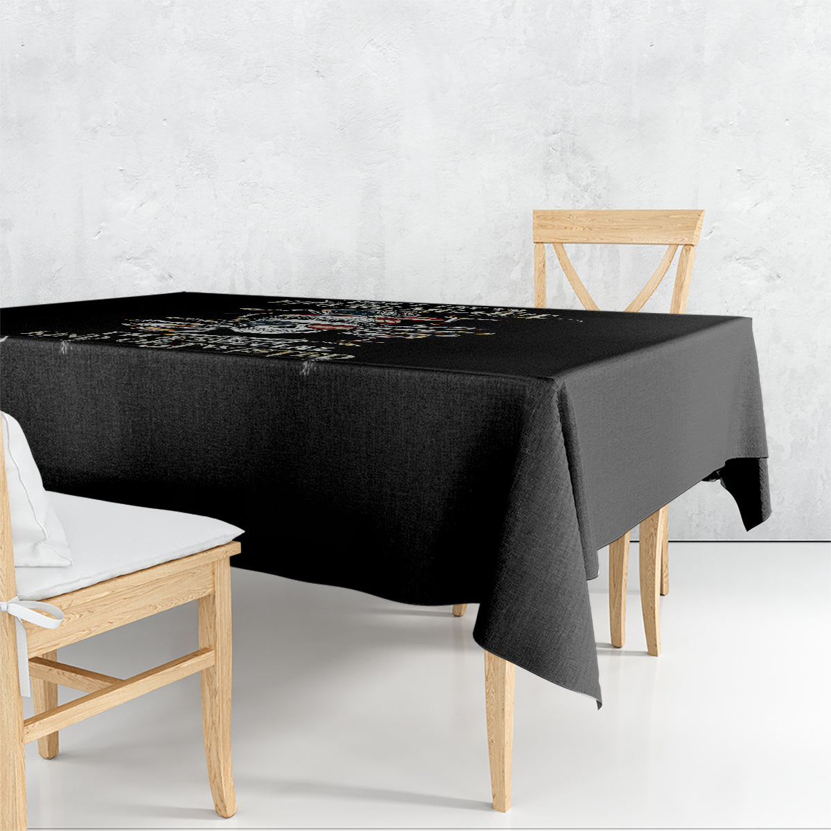 Girl Skull Tablecloth Don't Try To Figured Me Out I Special Kind - Wonder Print Shop