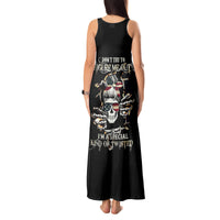 American Skull Tank Maxi Dress I Talk I Smile But Be Carefull When I Silent - Wonder Print Shop