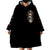 American Skull Wearable Blanket Hoodie I Talk I Smile But Be Carefull When I Silent - Wonder Print Shop