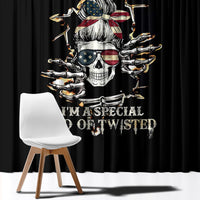 Girl Skull Window Curtain Don't Try To Figured Me Out I Special Kind - Wonder Print Shop