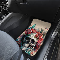 Flower Skull Car Mats Fresh Out Of Fuck - Wonder Print Shop