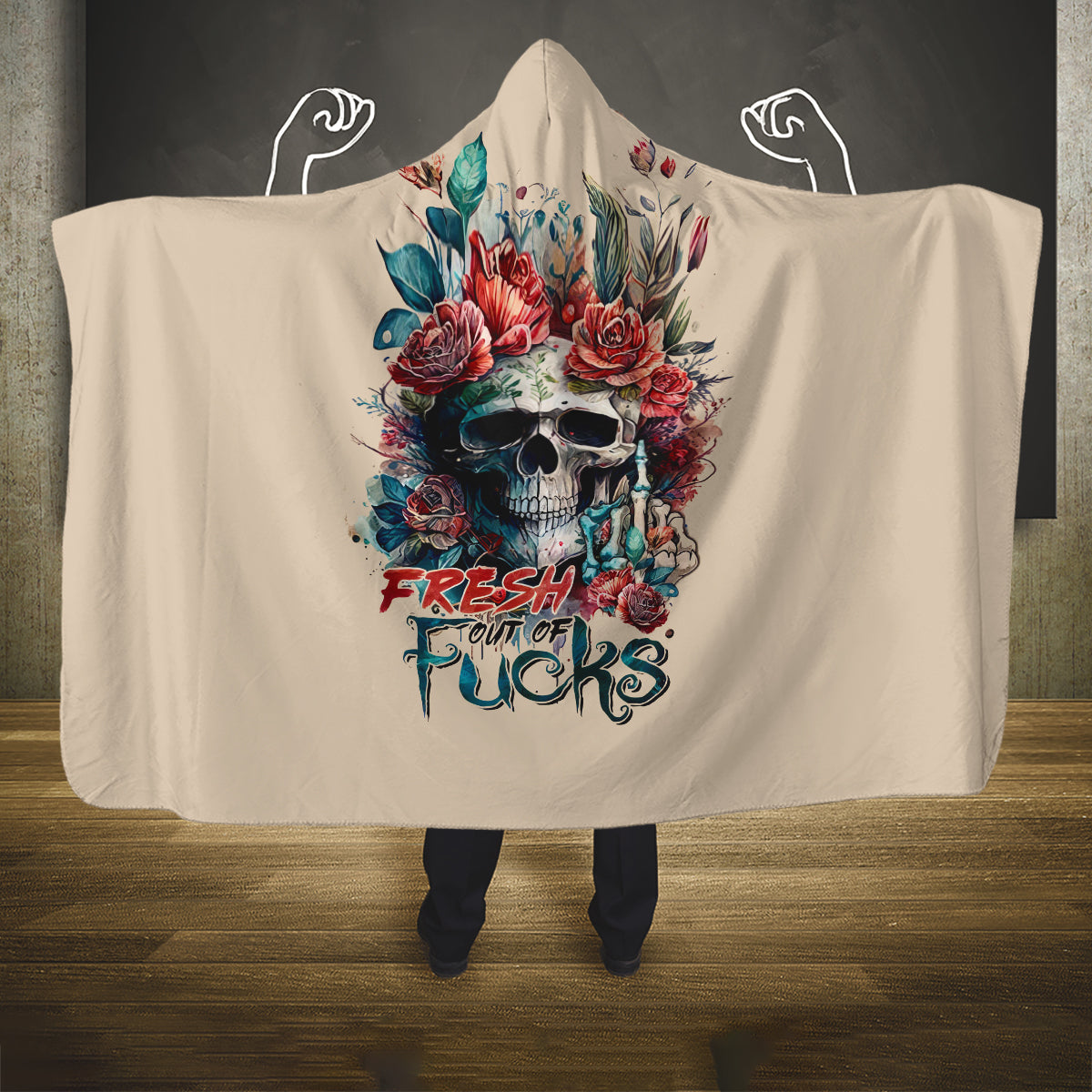 flower-skull-hooded-blanket-fresh-out-of-fuck