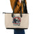 Flower Skull Leather Tote Bag Fresh Out Of Fuck - Wonder Print Shop