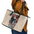 Flower Skull Leather Tote Bag Fresh Out Of Fuck - Wonder Print Shop