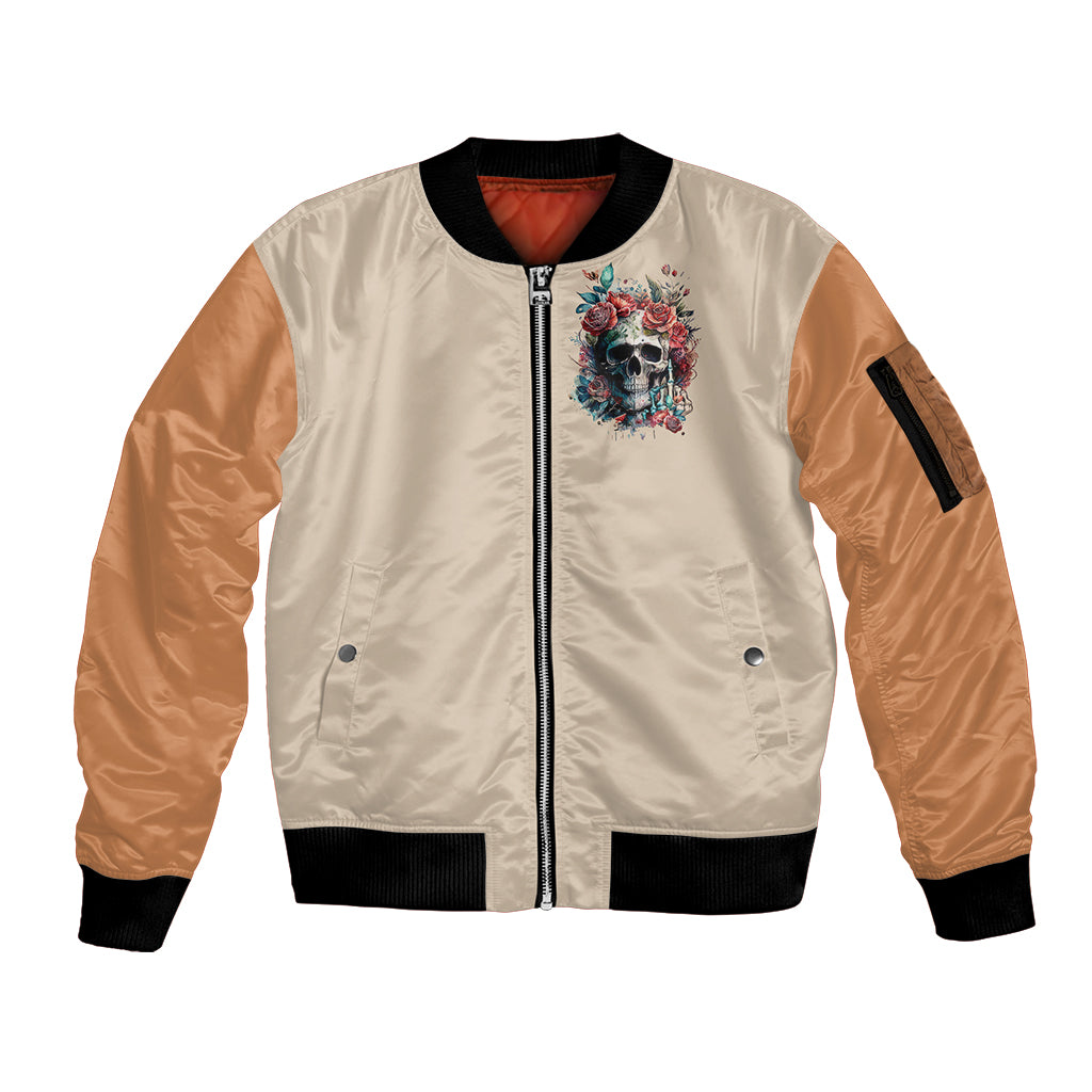 Axe Skull Sleeve Zip Bomber Jacket Let's Bury The Hatchet - Wonder Print Shop