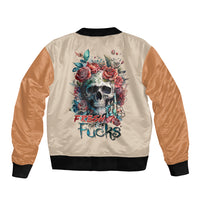 Axe Skull Sleeve Zip Bomber Jacket Let's Bury The Hatchet - Wonder Print Shop