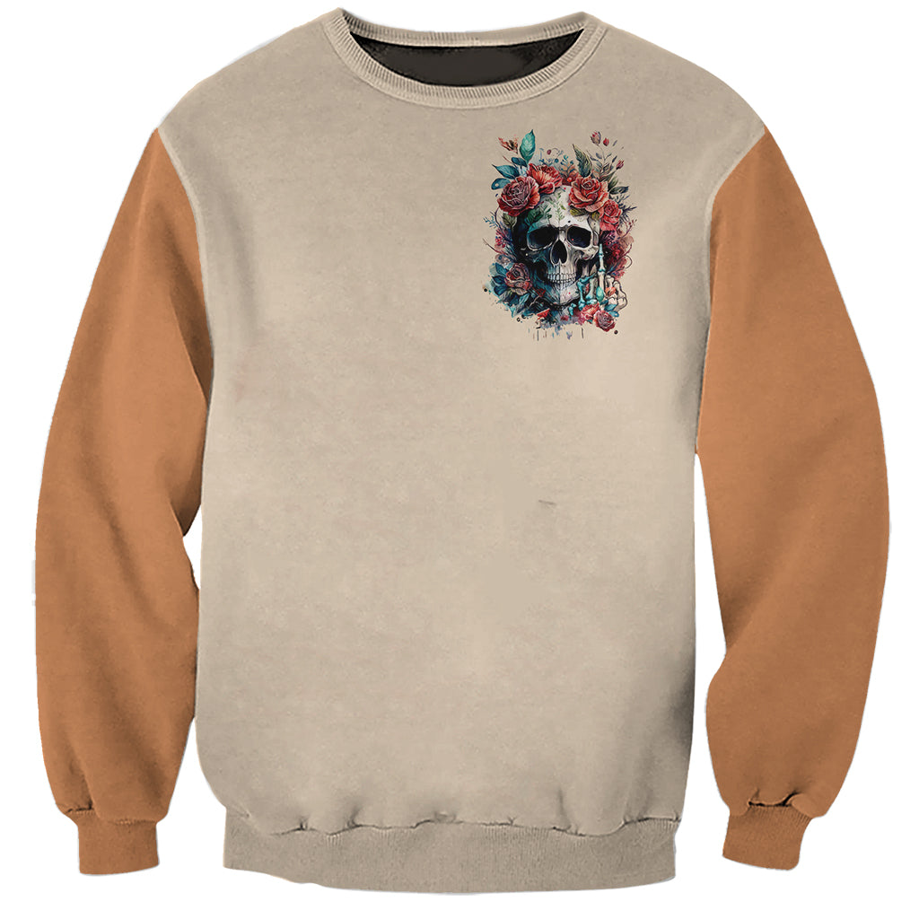 Axe Skull Sweatshirt Let's Bury The Hatchet - Wonder Print Shop