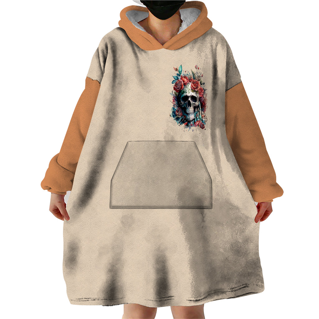 Axe Skull Wearable Blanket Hoodie Let's Bury The Hatchet - Wonder Print Shop