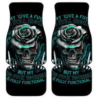 Rose Skull Car Mats Go Fuck Yourself Is Fully Functional - Wonder Print Shop