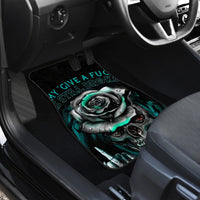 Rose Skull Car Mats Go Fuck Yourself Is Fully Functional - Wonder Print Shop