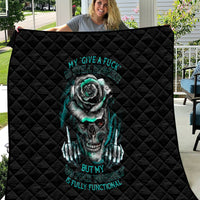 Rose Skull Quilt Go Fuck Yourself Is Fully Functional - Wonder Print Shop