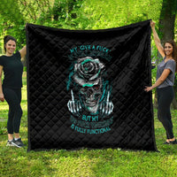 Rose Skull Quilt Go Fuck Yourself Is Fully Functional - Wonder Print Shop