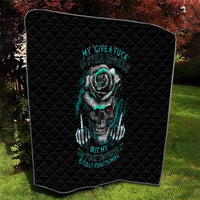 Rose Skull Quilt Go Fuck Yourself Is Fully Functional - Wonder Print Shop