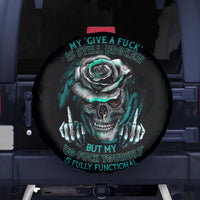 Rose Skull Spare Tire Cover Go Fuck Yourself Is Fully Functional - Wonder Print Shop