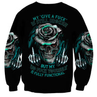 Blood Skull Sweatshirt I Hold A Angel And Crazy Lady It Your Choice - Wonder Print Shop