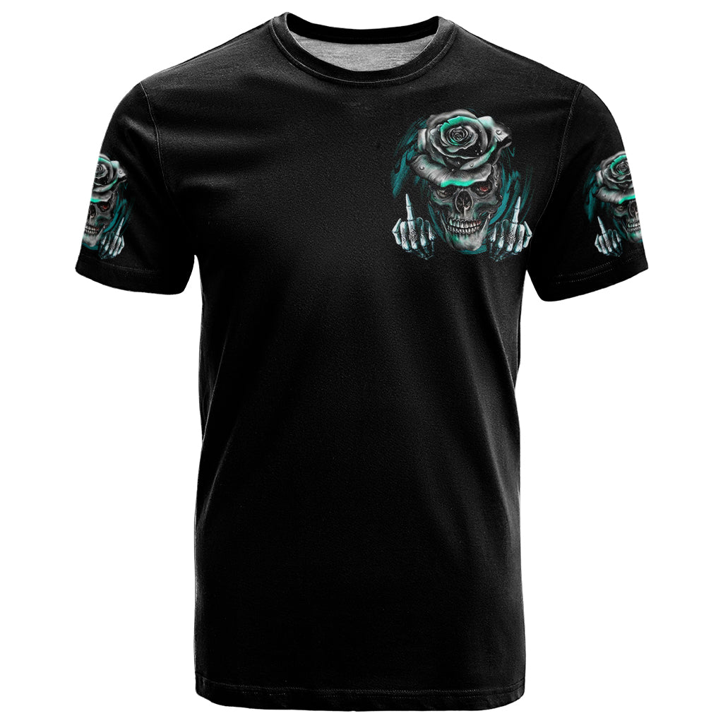 Blood Skull T Shirt I Hold A Angel And Crazy Lady It Your Choice - Wonder Print Shop