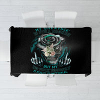 Rose Skull Tablecloth Go Fuck Yourself Is Fully Functional - Wonder Print Shop