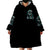 Blood Skull Wearable Blanket Hoodie I Hold A Angel And Crazy Lady It Your Choice - Wonder Print Shop
