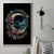 Moon Skull Canvas Wall Art Hello Darkness My Old Friend Moon - Wonder Print Shop