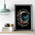 Moon Skull Canvas Wall Art Hello Darkness My Old Friend Moon - Wonder Print Shop