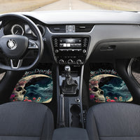 Moon Skull Car Mats Hello Darkness My Old Friend Moon - Wonder Print Shop