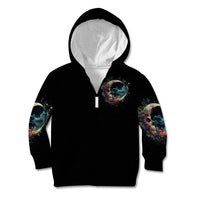Moon Skull Kid Hoodie Hello Darkness My Old Friend Moon - Wonder Print Shop