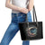 Moon Skull Leather Tote Bag Hello Darkness My Old Friend Moon - Wonder Print Shop